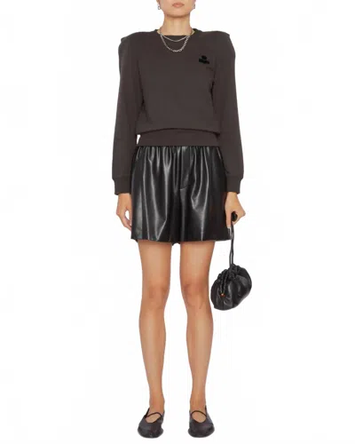 Isabel Marant Prissa Sweatshirt In Faded Black