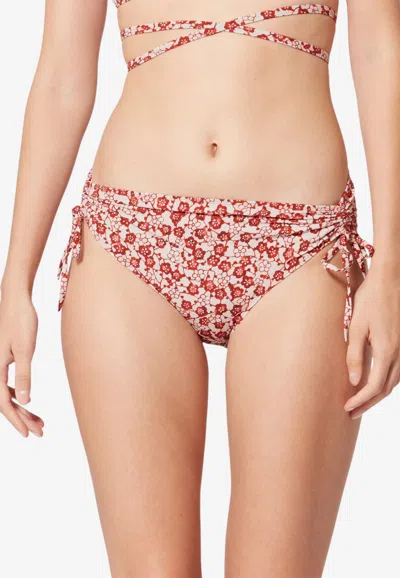 Isabel Marant Prudi Floral Bikini Bottom In Multi