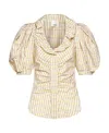 Isabel Marant Puff-sleeve Blouse In Nude