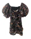 Isabel Marant Puff Sleeve Dress In Multicolor Polyester In Multi