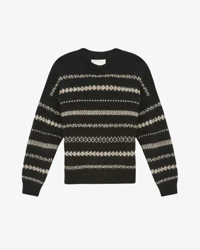 Isabel Marant Pullover Amory In Black-beige
