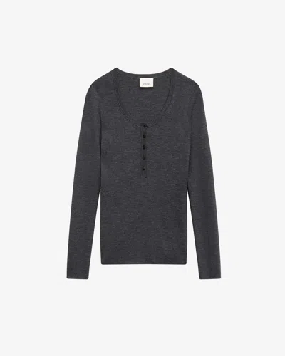 Isabel Marant Estine Merino Jumper In Grey