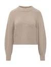 Isabel Marant Pullover In Wool And Cashmere In Gold