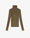 Isabel Marant Jaelis Pullover Im Metallic-look In Dark Khaki