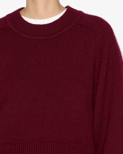 Isabel Marant Pullover Leandra In Burgundy