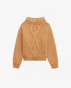 Isabel Marant Caramel-coloured Romane Sweater With Cable Knit Women