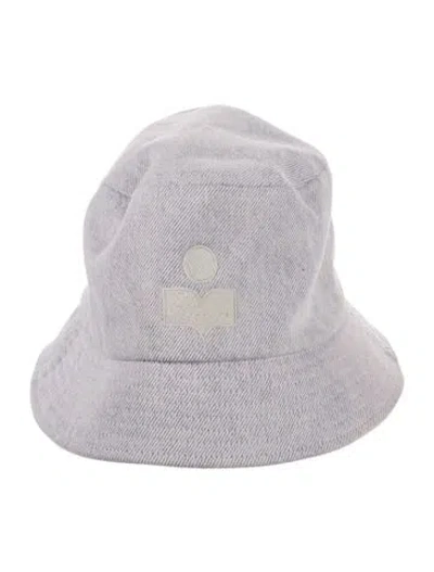 Pre-owned Isabel Marant Purple Cotton Embroidered Bucket Hat