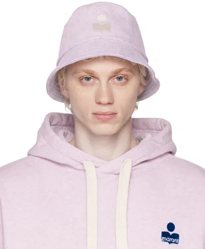 Isabel Marant Purple Haley Denim Bucket Hat In 86lc Lilac