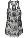 ISABEL MARANT ISABEL MARANT PURPLE MESH TANK TOP