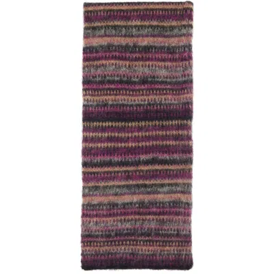 Isabel Marant Purple Mouna Mohair Scarf In 86pm Plum