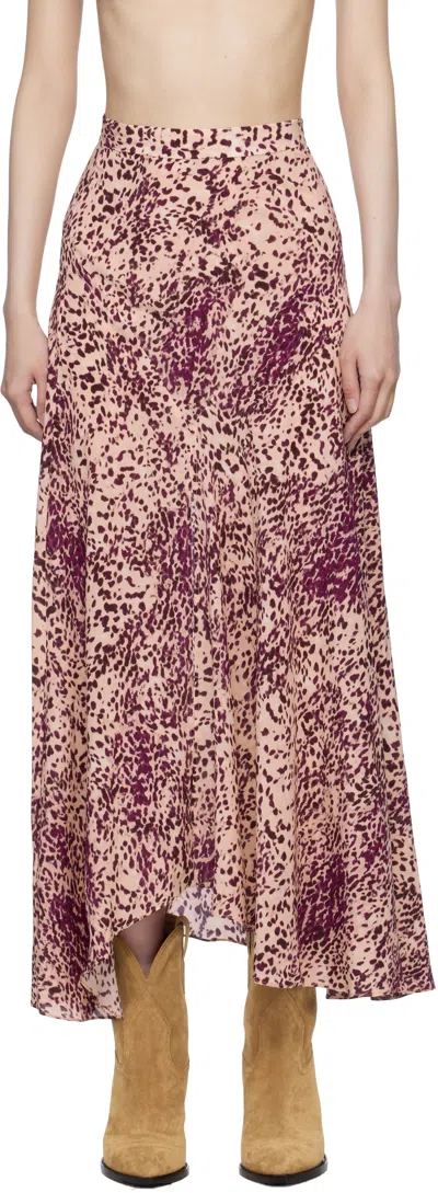 ISABEL MARANT PURPLE SAKURA MAXI SKIRT