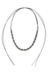 Isabel Marant Puzzle Dream Scarf Necklace In Metallic