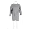 Isabel Marant Quarter-sleeve Mini Dress In Grey Wool In Grey