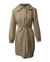 Isabel Marant Quilted Padded Coat In Cream Cotton In Brown