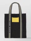 Isabel Marant Black Raffia Shopping Bag