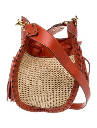 Pre-owned Isabel Marant Raffia Shoulder Bag In Neutral