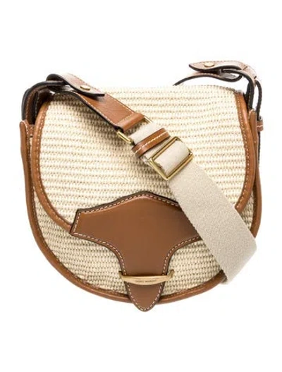 Pre-owned Isabel Marant Raffia Shoulder Bag In Neutral