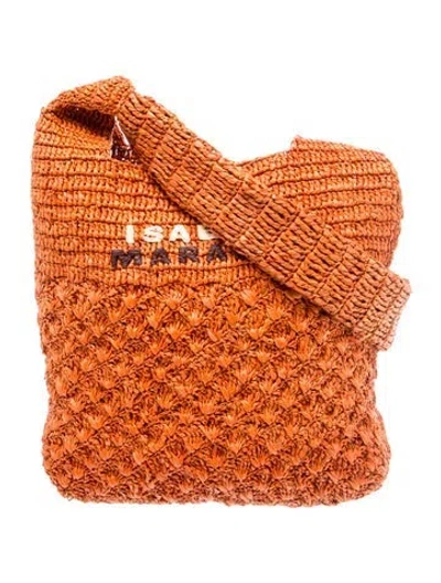 Pre-owned Isabel Marant Raffia Shoulder Bag W/ Tags In Multi