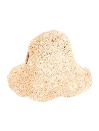 Pre-owned Isabel Marant Raffia Tulum Hat In Neutral