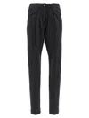 Isabel Marant Trousers With Pleated Front And Pockets In Blue