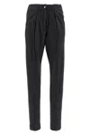 Isabel Marant Trousers With Pleated Front And Pockets In Gray