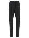 Isabel Marant Trousers With Pleated Front And Pockets In Gray