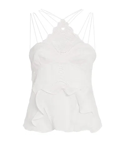 Isabel Marant Ramie Ruffled Leana Top