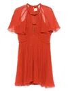 Isabel Marant Randalia Embellished Cutout Printed Silk-crepon Mini Dress