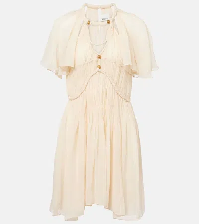 Isabel Marant Ranadial Silk Chiffon Minidress In Yellow