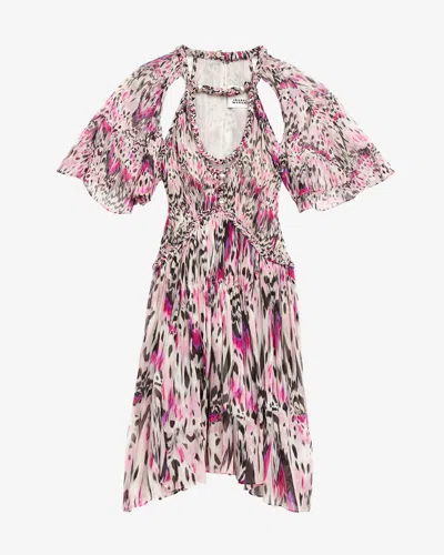 Isabel Marant Randalia Dress In Pink