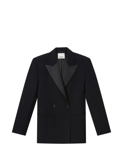 Isabel Marant Ranyae Peak-lapel Blazer In Black