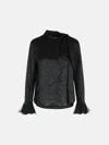 Isabel Marant 'raphaella Blouse In Silk And Black Viscose In Black
