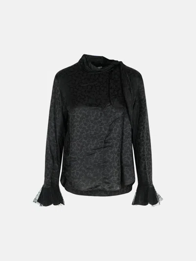 Isabel Marant 'raphaella Blouse In Silk And Black Viscose