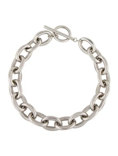 Pre-owned Isabel Marant Ras Du Cou Choker Necklace, 15.5" In Multicolor