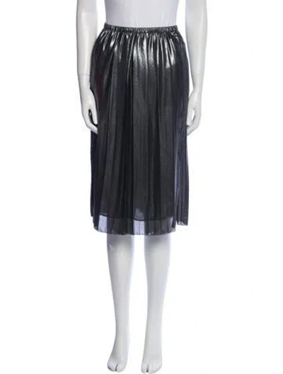 Pre-owned Isabel Marant Raw-edge Trim Knee-length Skirt