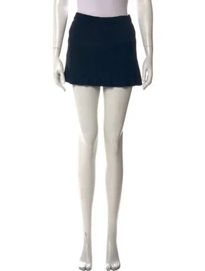 Pre-owned Isabel Marant Raw-edge Trim Mini Skirt In Grey
