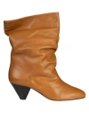 Isabel Marant 55mm Reachi Leather Ankle Boots In Havana