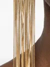 Isabel Marant Rectangle Fringe Earrings In Gold