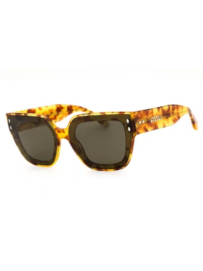 Isabel Marant Rectangular Plastic Women's Sunglasses In Brown