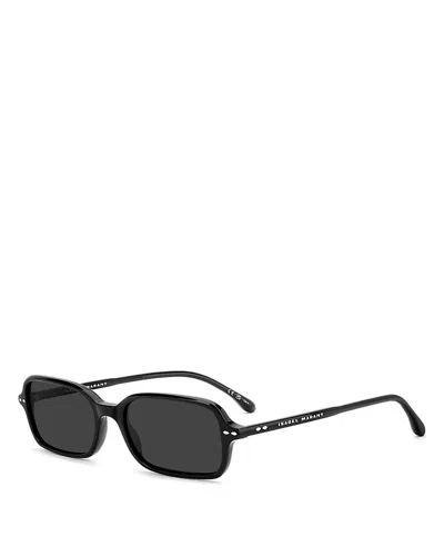 Isabel Marant Rectangular Sunglasses, 52mm In Black