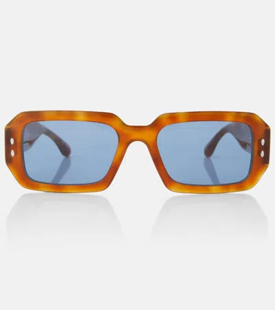 Isabel Marant Rectangular Sunglasses In Brown