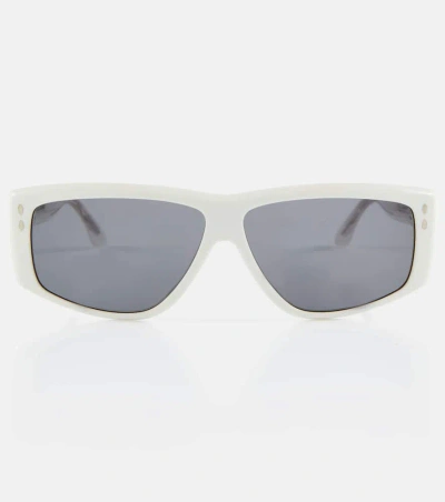 Isabel Marant Rectangular Sunglasses In Ivory