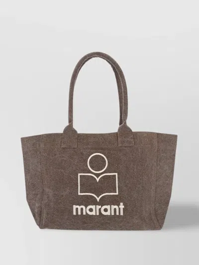 Isabel Marant Rectangular Top Handles Tote Bag In Brown