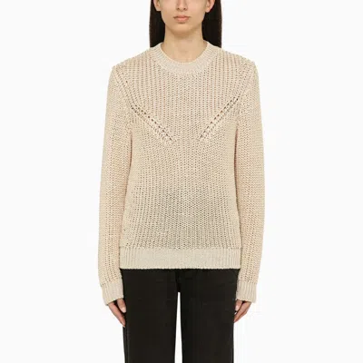 ISABEL MARANT ISABEL MARANT RECYCLED POLYESTER ECRU CREW-NECK JUMPER WOMEN