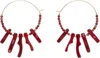 Isabel Marant Jolana Earrings In Red