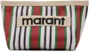 ISABEL MARANT RED & WHITE POWDEN POUCH