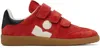 Isabel Marant Suede Sneakers With Rubber Sole And Contrast Heel Tab In Multi