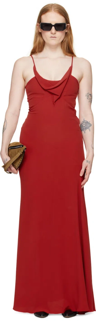 Isabel Marant Kapri Sleeveless Dress In Red