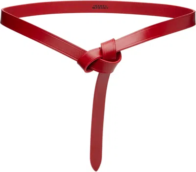 Isabel Marant Kirka Self-fastening Belt In Red