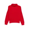 Isabel Marant Turtleneck Ribbed Sweater In Red